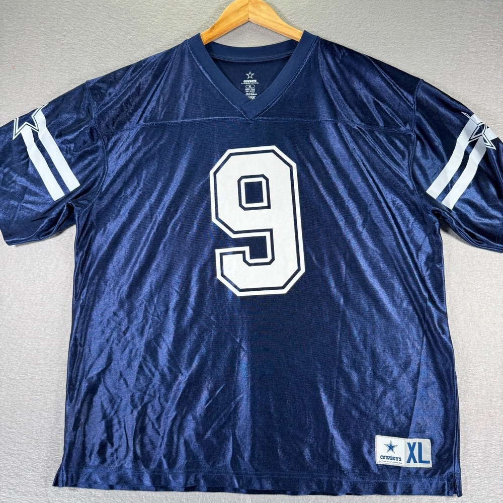 Tony Romo #9‎ Dallas Cowboy Jersey Mens XL Blue NFL Football Authentic Apparel
